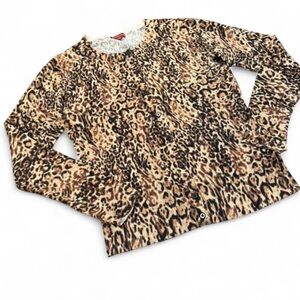 Merona woman’s Leopard button up cardigan